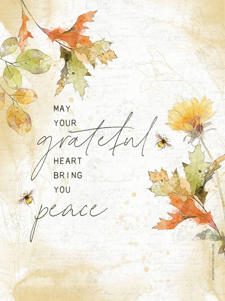 May your Grateful heart bring you peace 